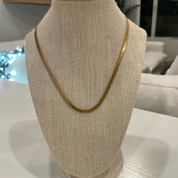Gold Snake Chain Necklace - Picture 2 of 3